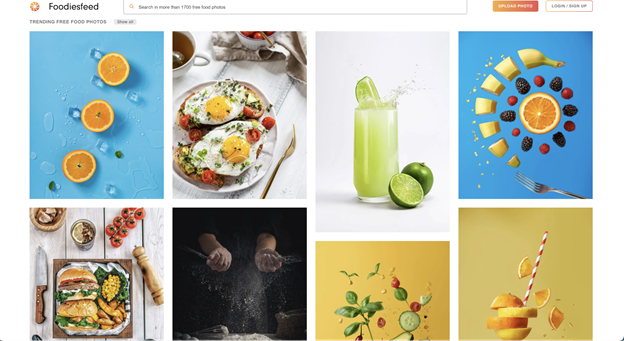 foodiesfeed image website